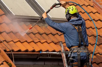 Démoussage et hydrofuge de toiture à Chauzon